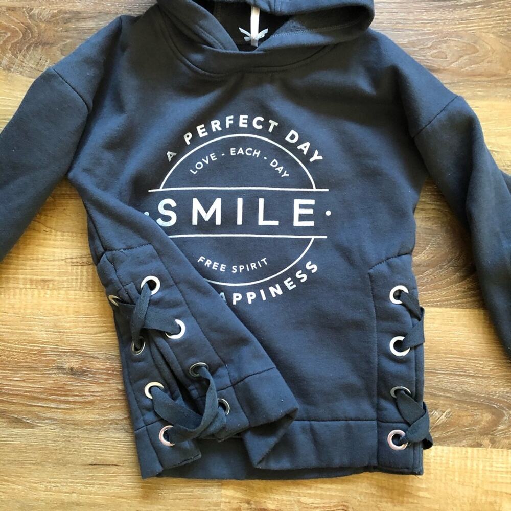 Scooter Brown Hoodie Sweatshirt Dark Gray Size 6 - Picture 3 of 5